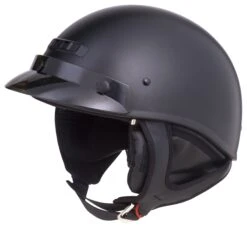 GMax GM35 Fully Dressed Helmet - Solid -Motorcycle Accessories Gmax Gm35 Half Helmet Fully Dressed Flat Black