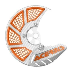 Acerbis X-Brake Vented Disc Cover -Motorcycle Accessories acerbis x brake vented disc cover white orange