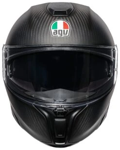 AGV Sportmodular Carbon Refractive Helmet -Motorcycle Accessories agv sport modular carbon refractive helmet black silver 3