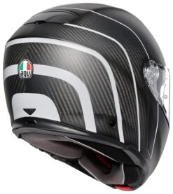 AGV Sportmodular Carbon Refractive Helmet -Motorcycle Accessories agv sport modular carbon refractive helmet black silver 4