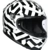 AGV K6 Secret Helmet -Motorcycle Accessories agvk6 secret helmet black white