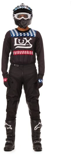 BILT Lux Sneaky Pete Jersey -Motorcycle Accessories bilt lux sneaky pete jersey black ivory 2