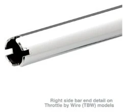 Biltwell Tyson Pullback XL 1 1/4" TBW Handlebars -Motorcycle Accessories biltwell tyson pullback xl114 tbw handlebars chrome 3