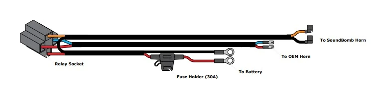 Denali Soundbomb Split Dual-Tone Air Horn And Wiring Kit - Image 7