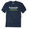 Factory Effex Kawasaki Stripes T-Shirt -Motorcycle Accessories factory effex kawasaki stripes t shirt navy