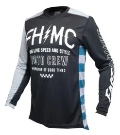 Fasthouse Grindhouse Cypher Jersey -Motorcycle Accessories fasthouse grindhouse cypher jersey black silver