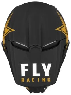 Fly Racing Kinetic Rockstar Helmet -Motorcycle Accessories fly racing dirt kinetic rockstar helmet black gold 2
