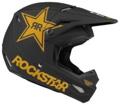 Fly Racing Kinetic Rockstar Helmet -Motorcycle Accessories fly racing dirt kinetic rockstar helmet black gold 3