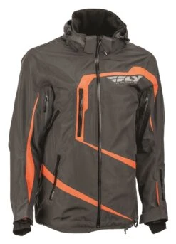 Fly Racing Snow Carbon Mountain Jacket -Motorcycle Accessories fly racing snow fly jacket grey orange