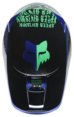 Fox Racing V1 Peril Helmet 21 Fox Racing V1 Peril Helmet -Motorcycle Accessories fox racing v1 peril helmet blue 4