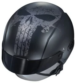 HJC IS-Cruiser Punisher Helmet -Motorcycle Accessories hjcis cruiser punisher helmet black grey 1