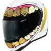 Icon Airform Grillz Helmet -Motorcycle Accessories icon helmet afrm grillz white
