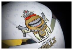 Icon Airform Grillz Helmet -Motorcycle Accessories icon helmet afrm grillz white 5
