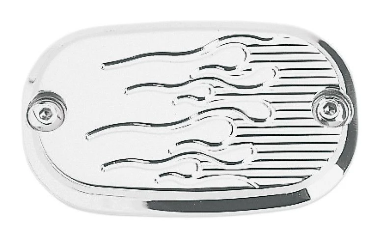 Joker Machine Flame Rear Master Cylinder Cover For Harley Big Twin 1999-2017