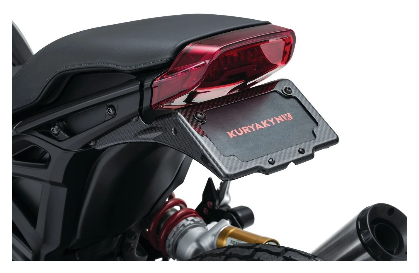 Kuryakyn Carbon Fiber License Plate Mount For Indian FTR 2019-2023 4 Kuryakyn Carbon Fiber License Plate Mount For Indian FTR 2019-2023 - Image 2