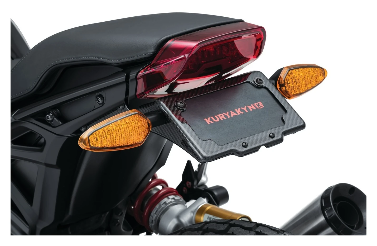 Kuryakyn Carbon Fiber License Plate Mount For Indian FTR 2019-2023 6 Kuryakyn Carbon Fiber License Plate Mount For Indian FTR 2019-2023 - Image 4
