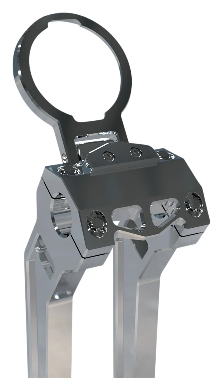 LA Choppers Single Gauge Mount For Harley Dyna / Sportster 1999-2022 - Image 3