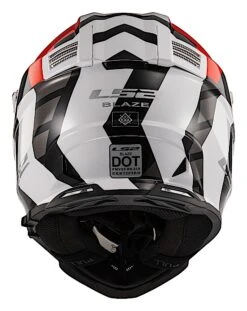 LS2 Blaze Xtreme Helmet 11 LS2 Blaze Xtreme Helmet -Motorcycle Accessories ls2 blaze xtreme helmet red black white 3