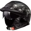 LS2 Rebellion Bones Helmet -Motorcycle Accessories ls2 rebellion bones helmet matte black