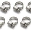Milwaukee Twins Stainless Steel Mini Clamps -Motorcycle Accessories milwaukee twins mini clamp10 pack