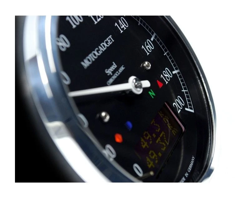 Motogadget Chronoclassic DarkEdition Speedometer 4 Motogadget Chronoclassic DarkEdition Speedometer - Image 2