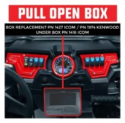 PCI Race Radios Under Pull Open Box Icom Radio And Intercom Bracket Polaris RZR -Motorcycle Accessories pci race radios under pull open box icom radioand intercom bracket polaris rzr 2