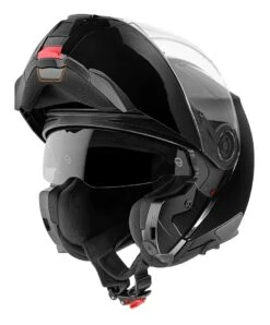 Schuberth C5 Helmet Gloss Black / MD [Open Box] -Motorcycle Accessories schuberth c5 helmet gloss black md open box gloss black 2