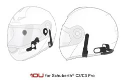Schuberth 10UA Bluetooth Headset For C3 / C3 Pro / C3 Lite / E1 By Sena -Motorcycle Accessories sena10 u bluetooth headset for schuberth c3 c3 pro 2