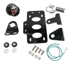 TC Bros 'Stop' Side Mount Tail Light / License Plate Bracket -Motorcycle Accessories tc bros stop side mount tail light license plate bracket 2