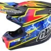 Troy Lee Designs Troy Lee SE5 Carbon Lightning Helmet -Motorcycle Accessories troy lee designs se5 carbon lightning helmet black