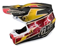 Troy Lee Designs Troy Lee SE5 Carbon Lightning Helmet 11 Troy Lee Designs Troy Lee SE5 Carbon Lightning Helmet -Motorcycle Accessories troy lee designs se5 carbon lightning helmet black red gold