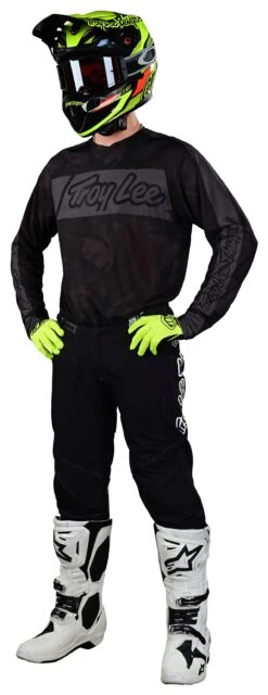 Troy Lee Designs Troy Lee SE Pro Air Vox Jersey -Motorcycle Accessories troy lee se pro air vox jersey black camo grey 2