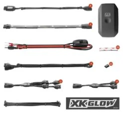 XKGlow XKChrome App Controled Light Kit / Motorcycle -Motorcycle Accessories xk glow standard chrome app controlled light kit